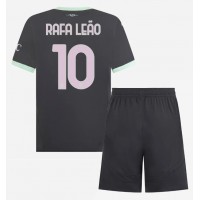 Fotballdrakt Barn AC Milan Rafael Leao #10 Tredjedraktsett 2024-25 Kortermet (+ Korte bukser)